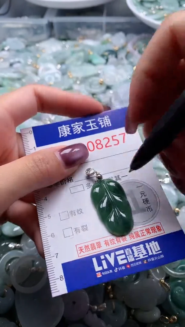 翡翠未镶嵌吊坠(不含链)8257