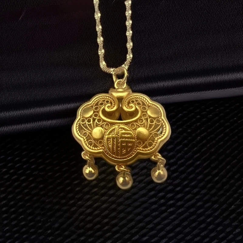 【小乔总专属】时尚百搭饰品平安锁赠链子DZ60958