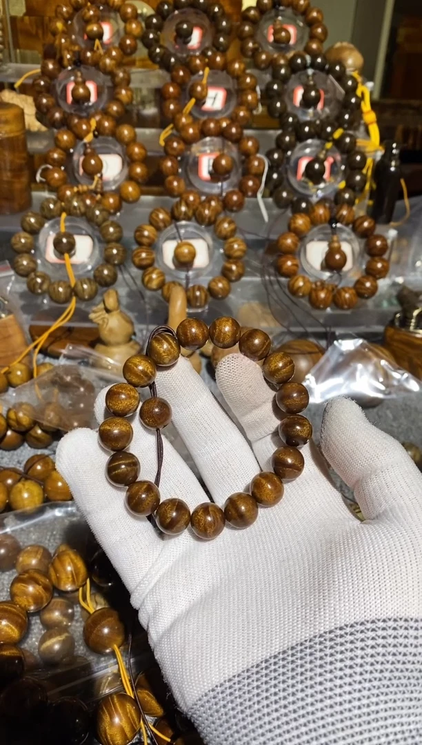 【闪购商品】楠木（金丝楠）手串/手链小叶桢楠水波纹1.2手串