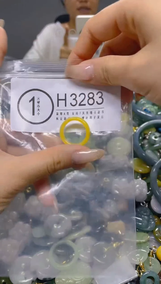 颈饰未镶嵌翡翠16.7MM/ H /翡翠A货，一件也是批发价