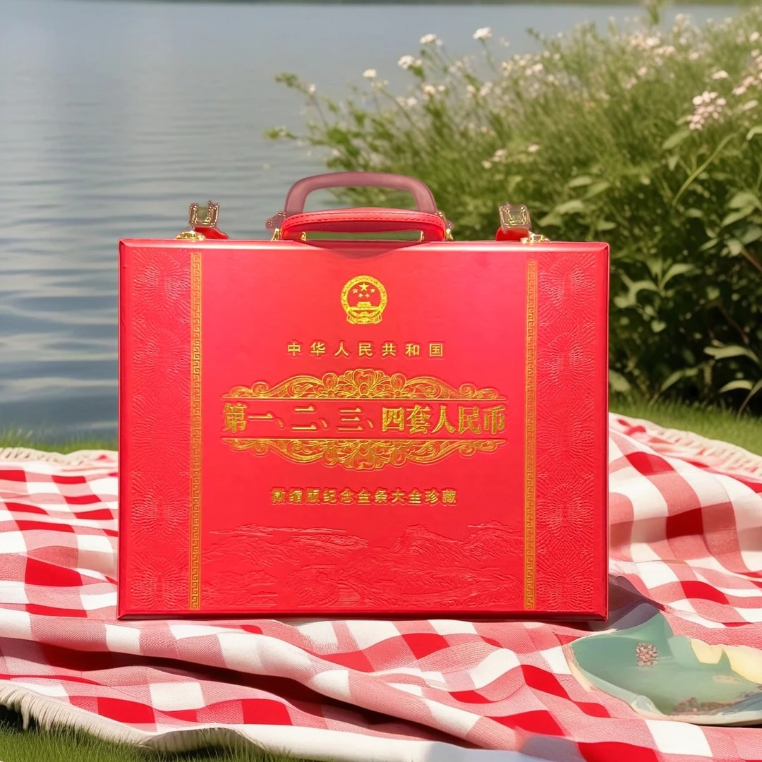纪念金大全珍藏 高档皮箱包装G060
