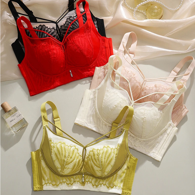 【倾城】AB杯中厚1.5性感小胸聚拢内衣圆润收副乳防下垂塑型文胸罩