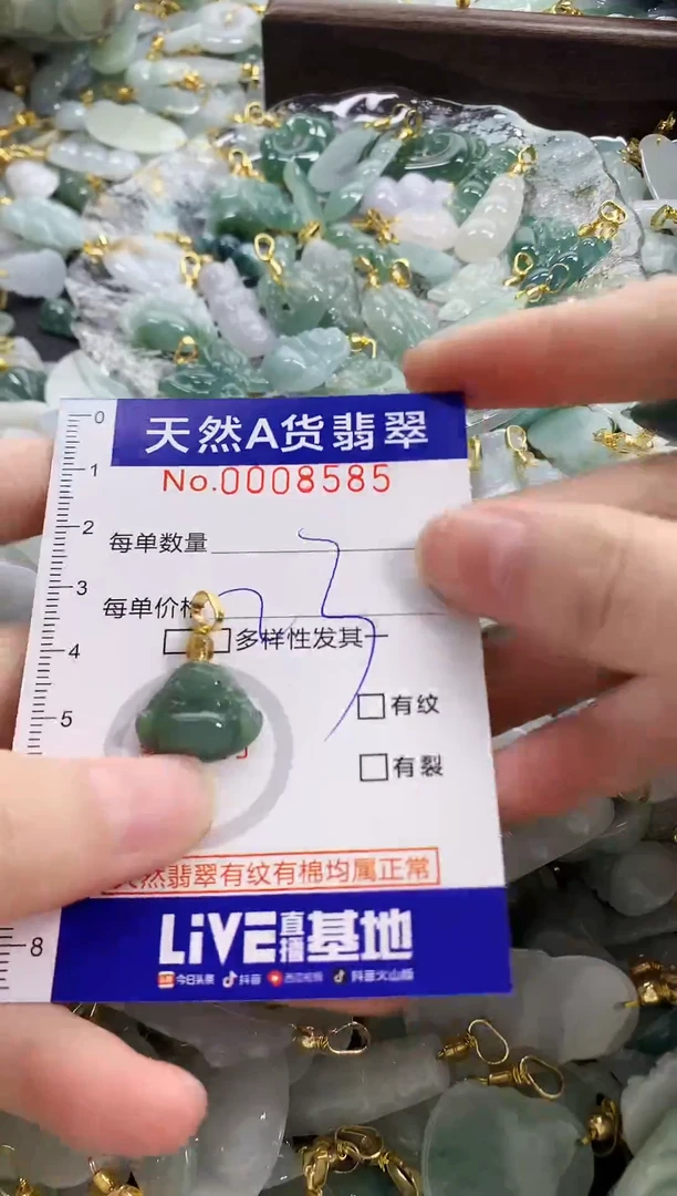 颈饰未镶嵌翡翠天然A货翡翠