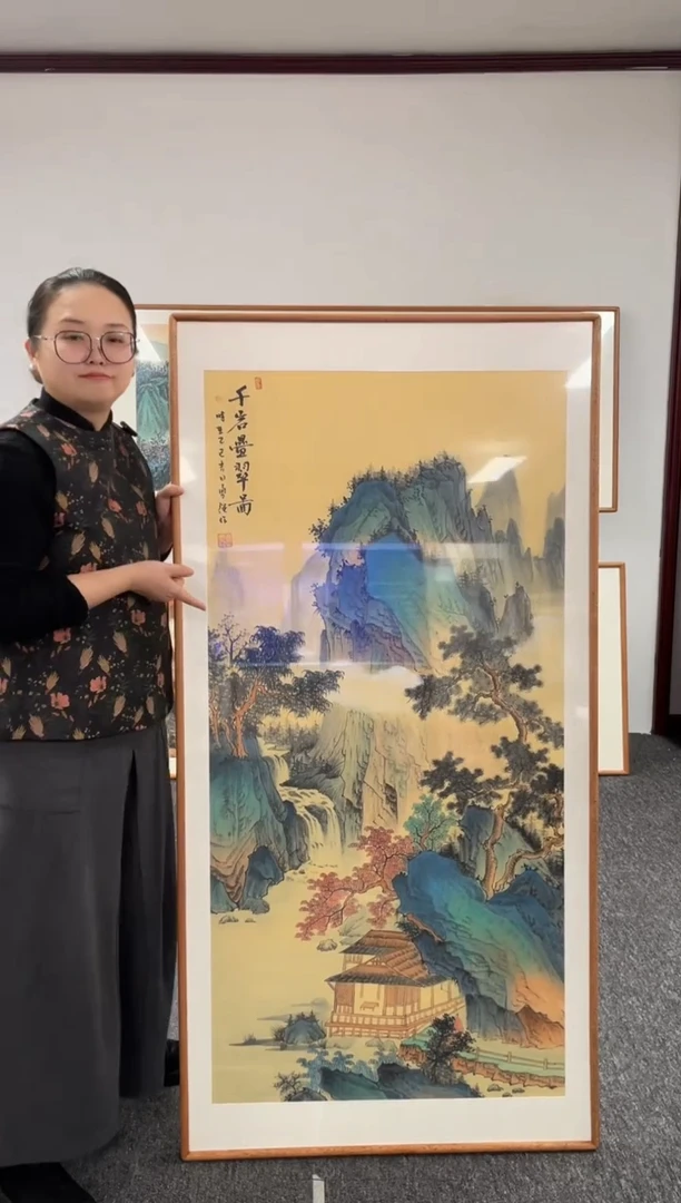 【闪购商品】国画千岩叠翠图155*78绘画作品