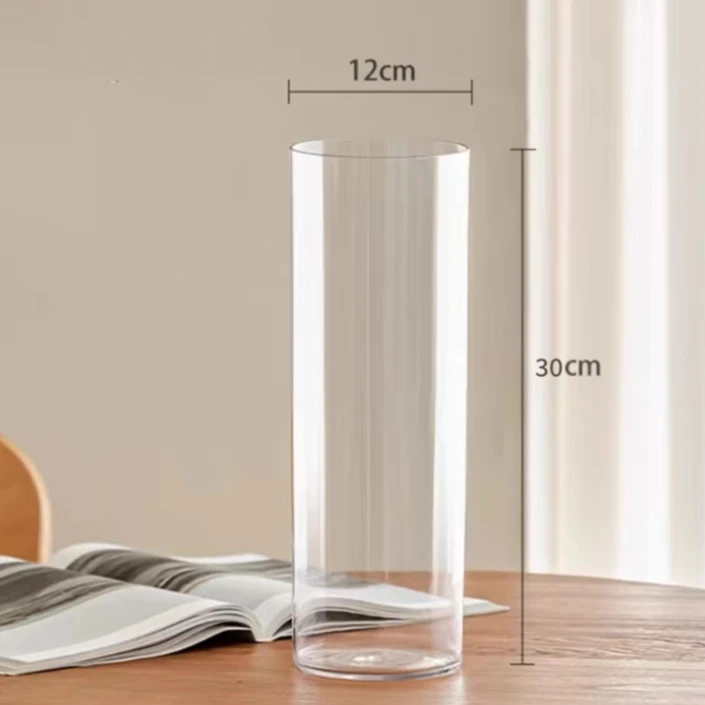 【亚克力花瓶】WF 单独打包发货 直筒透明亚克力花瓶