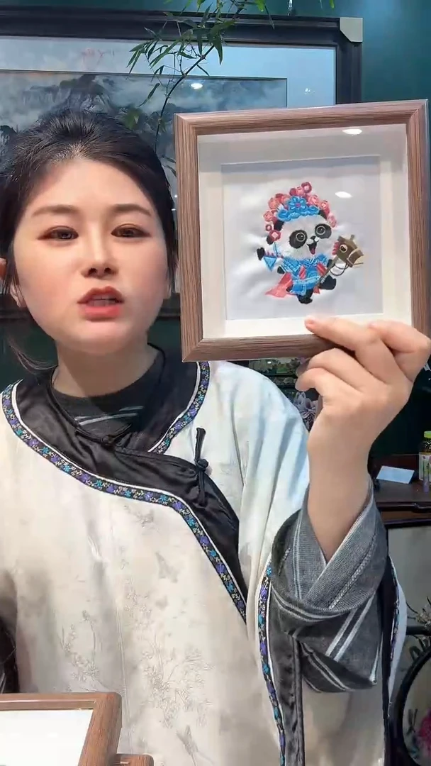 刺绣非遗苏绣手工刺绣摆台