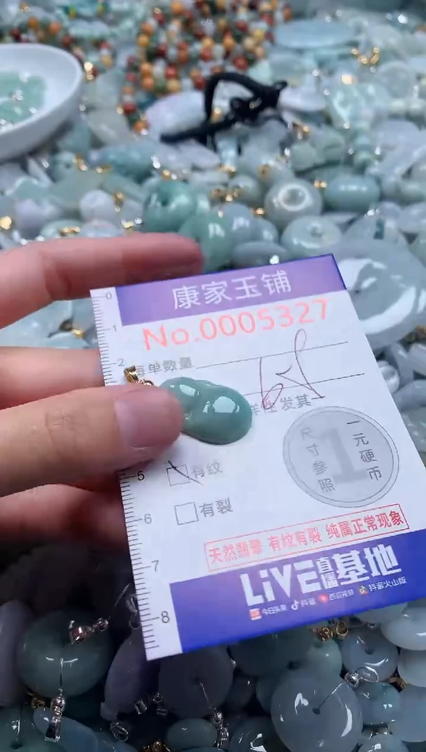 翡翠未镶嵌吊坠(不含链)5327