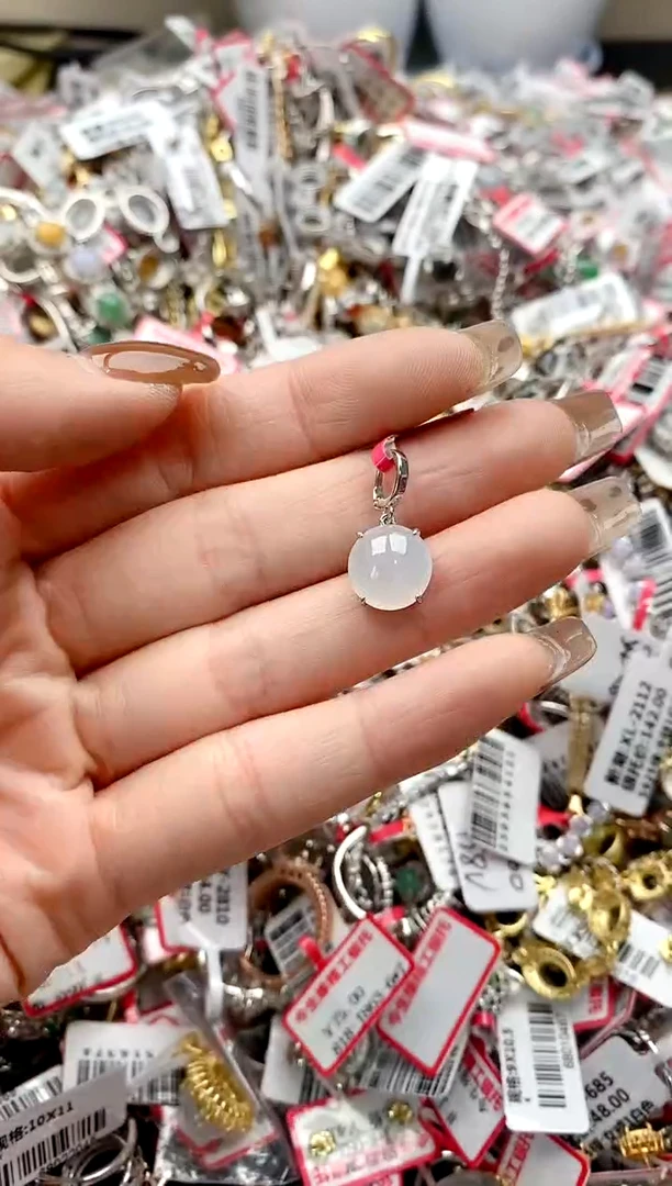 【闪购商品】翡翠戒指银S925镶嵌7777777777    4
