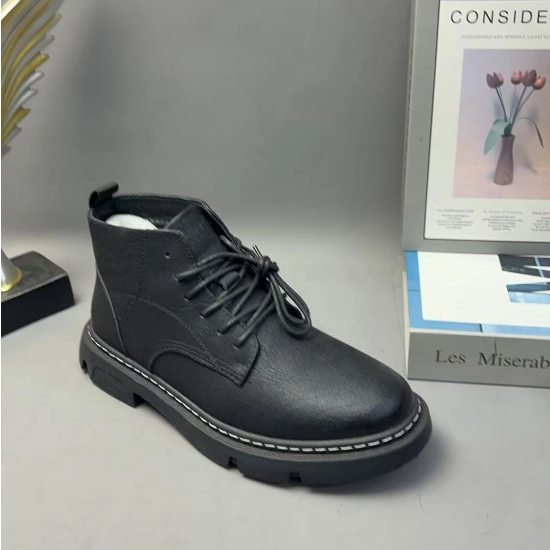 A04黑色断码清仓男鞋