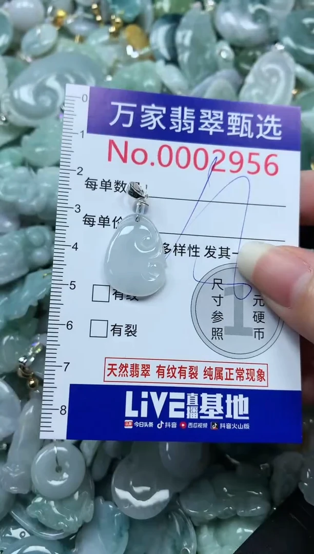 吊坠(不含链)未镶嵌翡翠2956