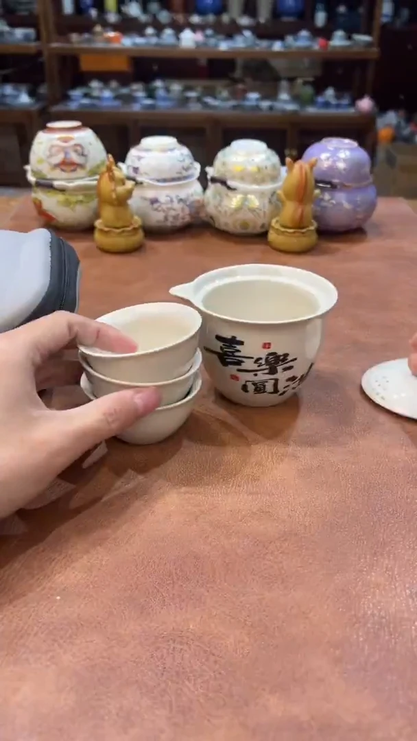 真的很便宜会开片的旅行茶具