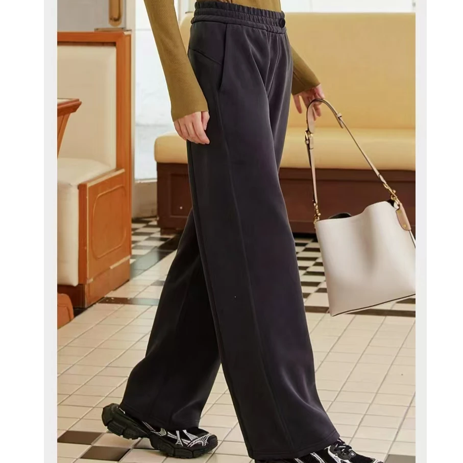 女士新款舒适直筒垂感裤 6113