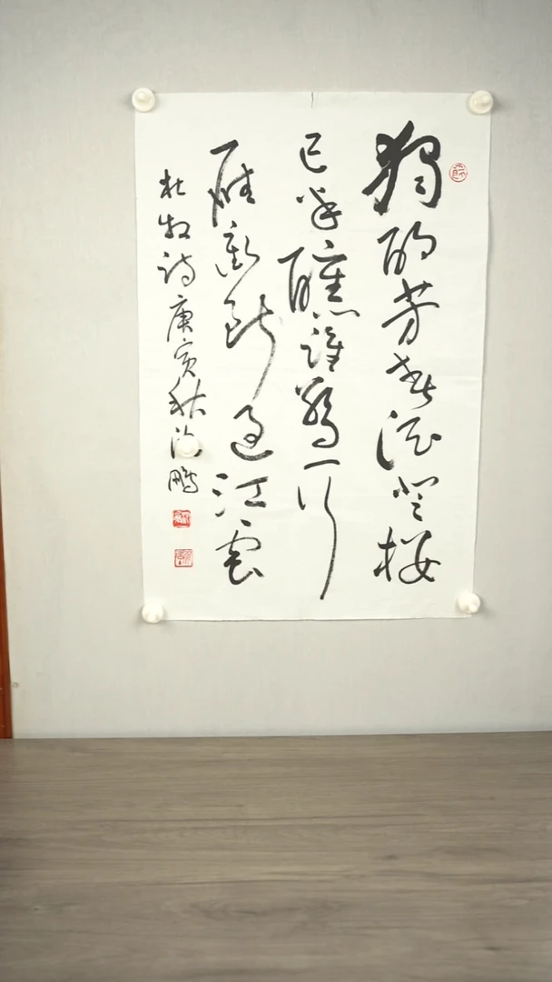 书法砚**寒沈p老师 独酌芳春酒 纸芯