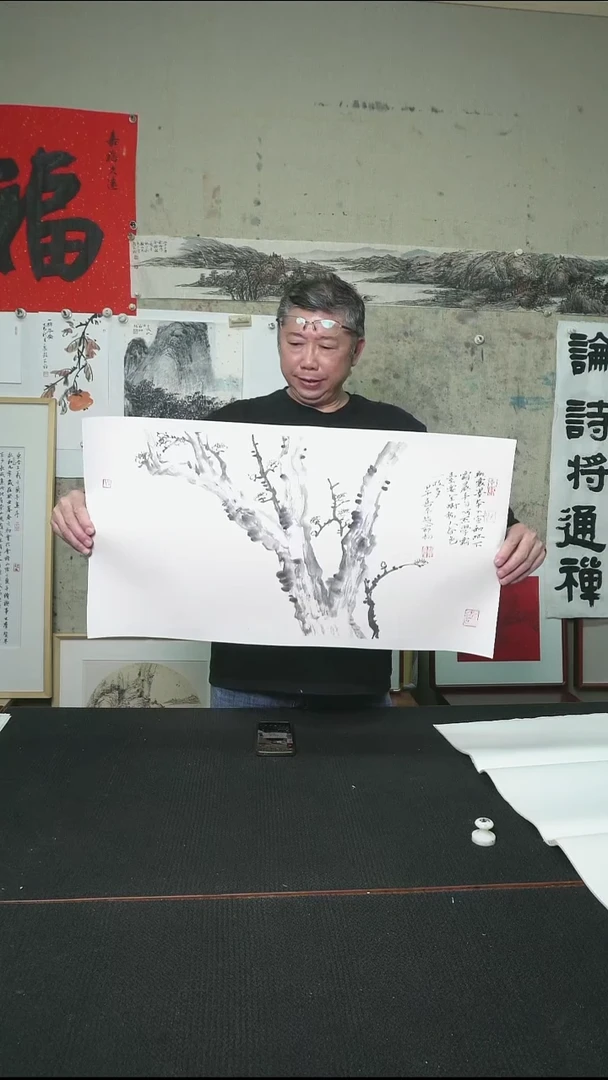 书法梅花/两平尺/软片