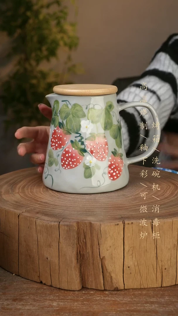 碗瓷景德镇手工手绘高温瓷釉下彩