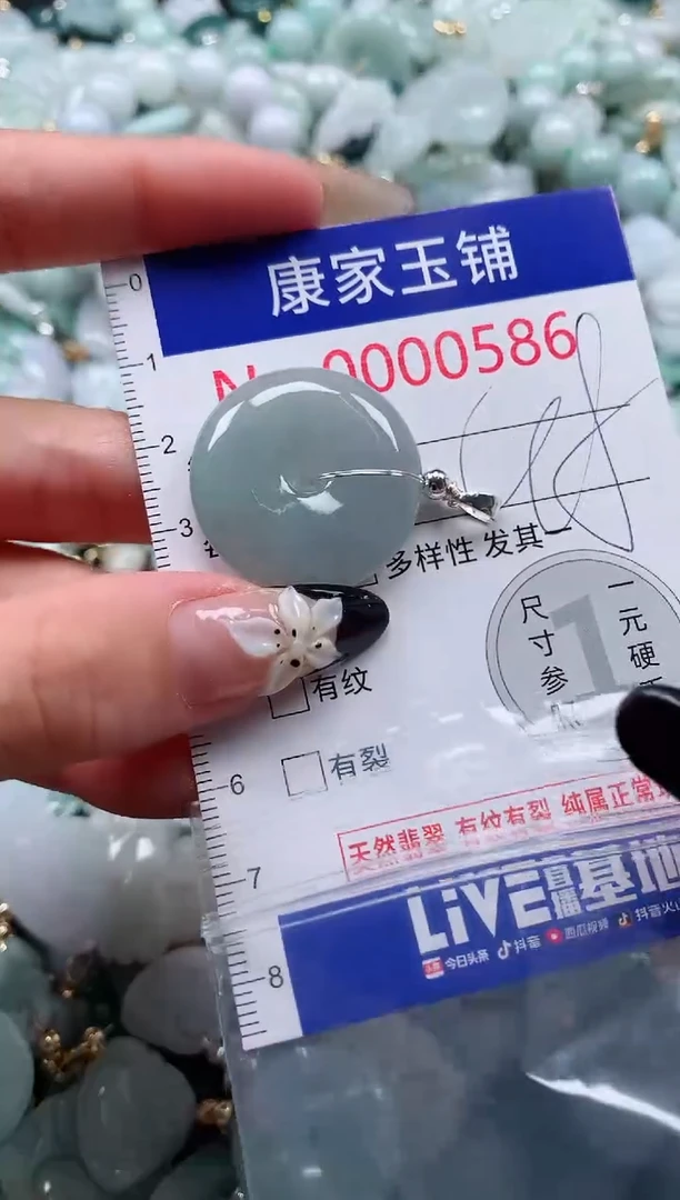 翡翠未镶嵌颈饰586