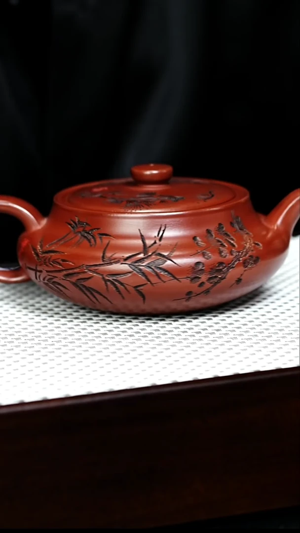茶杯紫砂宜兴紫砂 龙血砂桑盘 王燕
