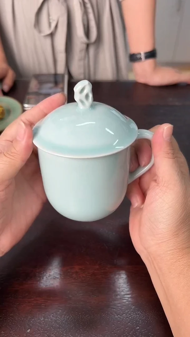 龙泉云间青瓷小米茶器