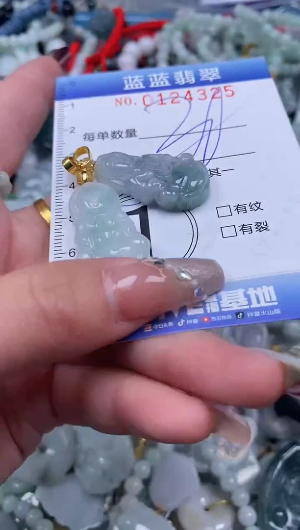 【闪购商品】翡翠颈饰未镶嵌闪购0124325多样性发其一