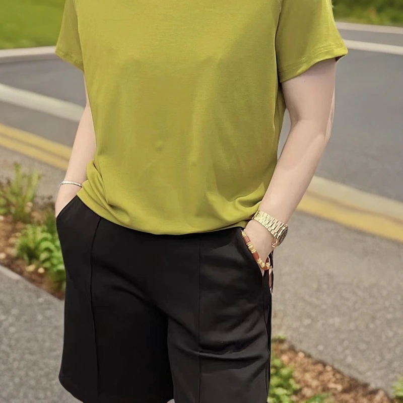 2024新款洋气时尚百搭帽衫气质休闲女士夏季连帽T恤