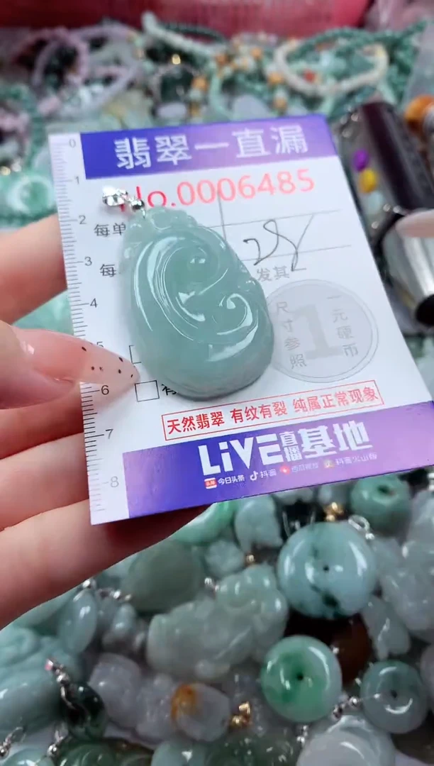 翡翠未镶嵌吊坠(不含链)6485