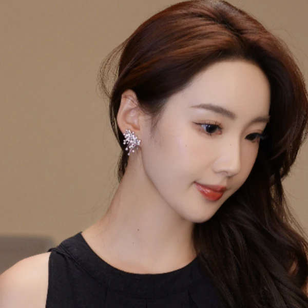 镀K金 璀璨耳环HTKX0009