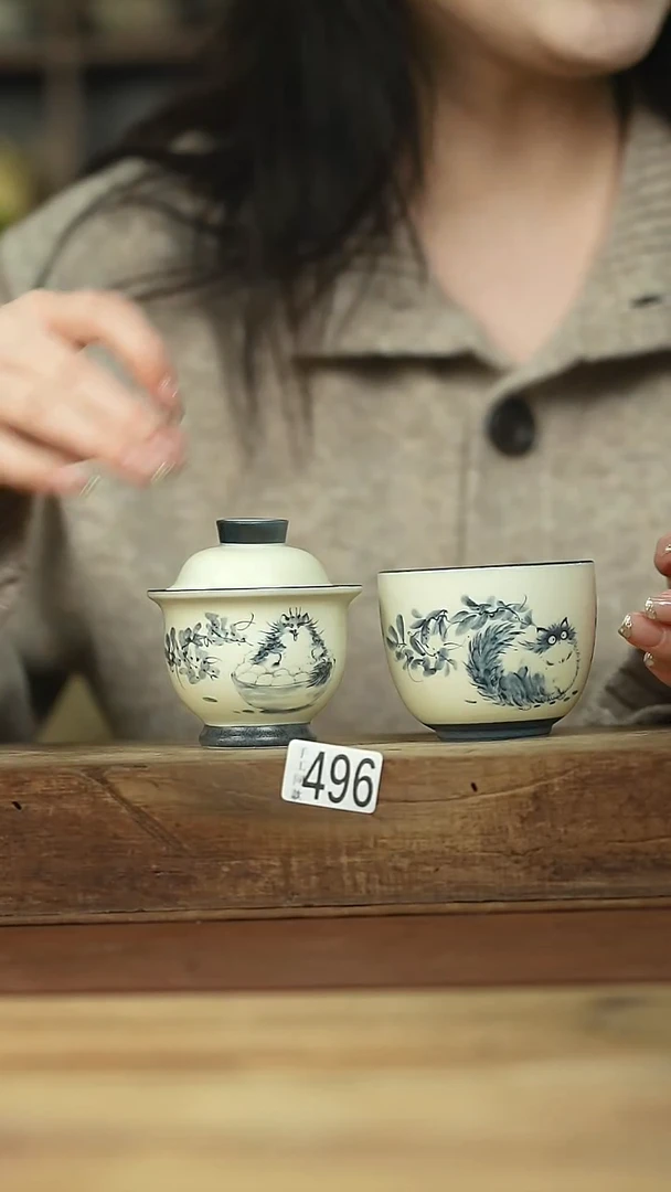 福利/设计师手作款！！青花小猫系列！！