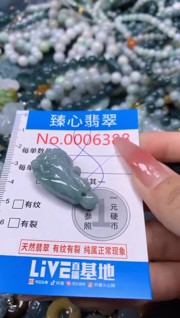 【闪购商品】翡翠颈饰未镶嵌含绳0006388