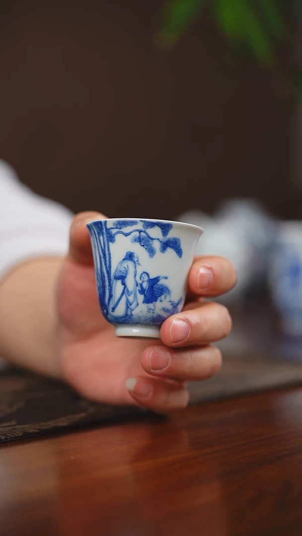 其他瓷天心雅器松下童子单杯