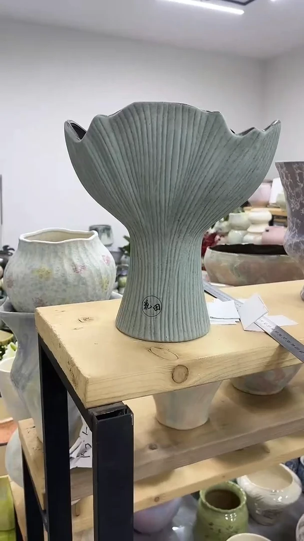 12.5陶瓷花盆直播链接高.   27   口    21