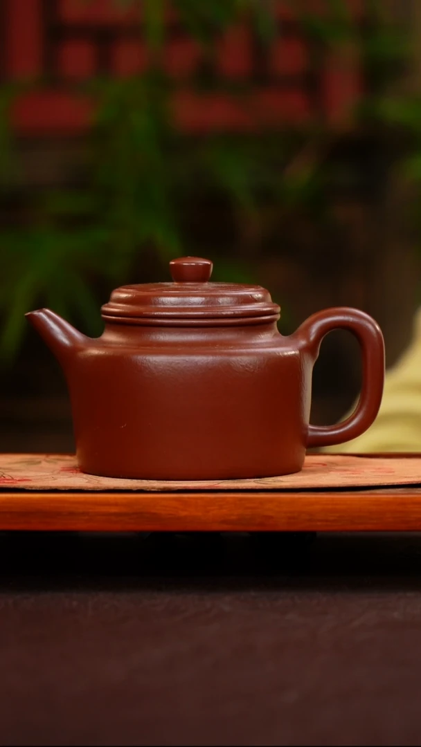 茶壶紫砂剑流德钟 紫袍玉砂 300cc