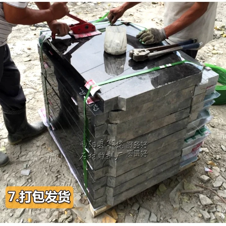 中国黑花岗岩功德碑刻字纪念石碑农村竣工碑农村碑石雕刻刻字石碑