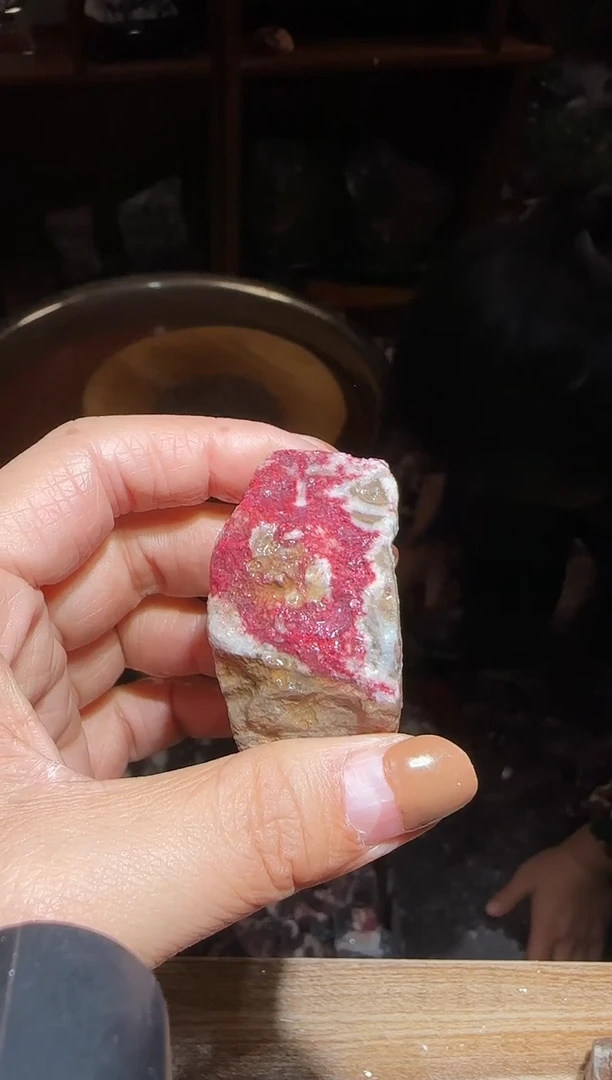 天然辰砂朱砂毛料63