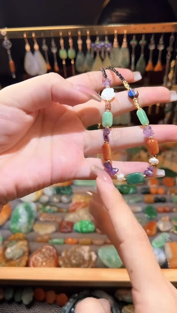 定制翡翠未镶嵌翡翠项链随机发货发一件