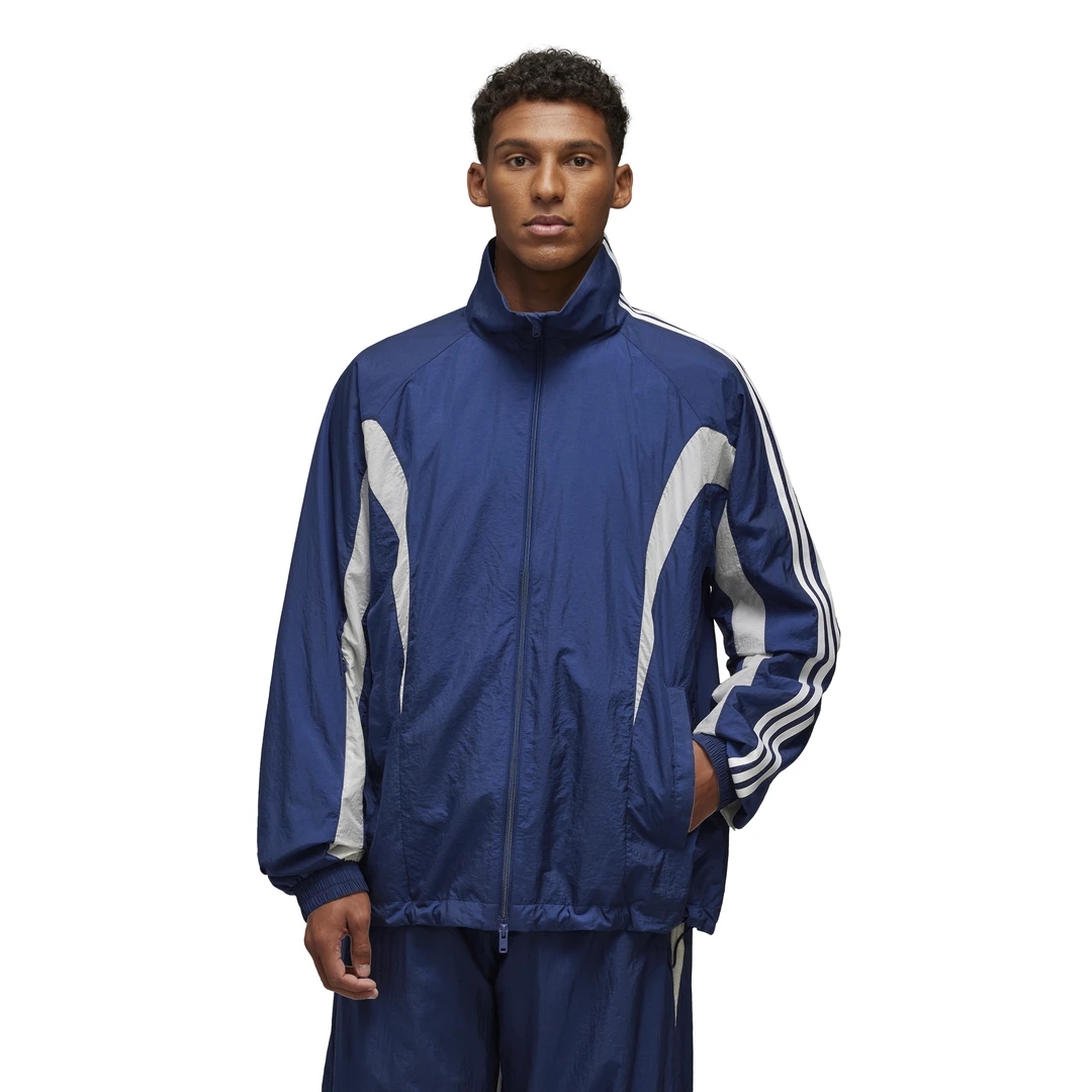 Y-3/Y-3（52-JM7788）蓝色单边三条杠时尚运动轻薄透气外套