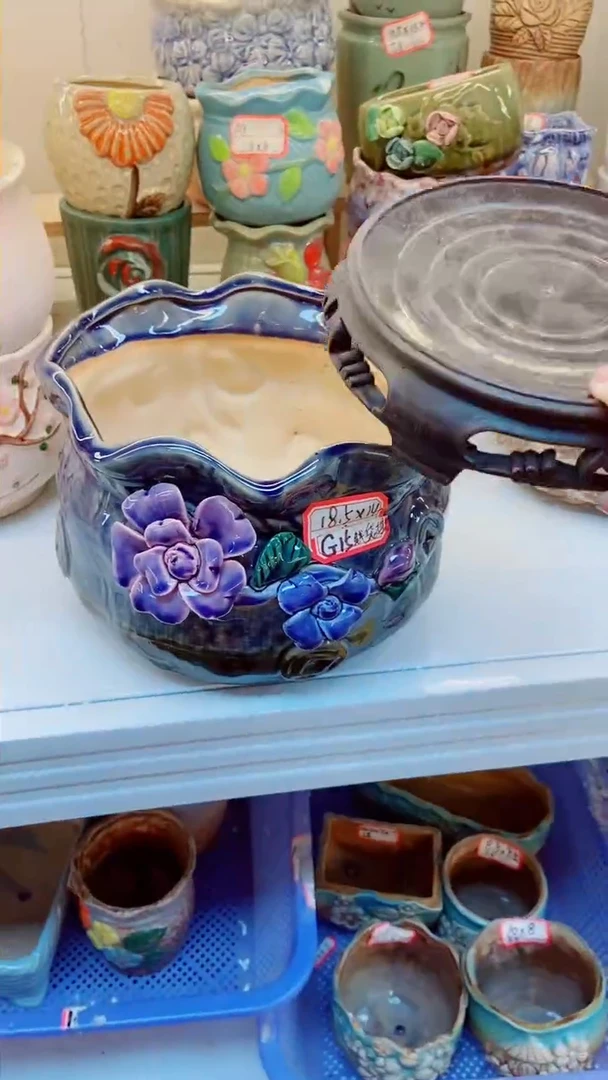 【闪购商品】陶瓷@@G15钱袋捏花1个