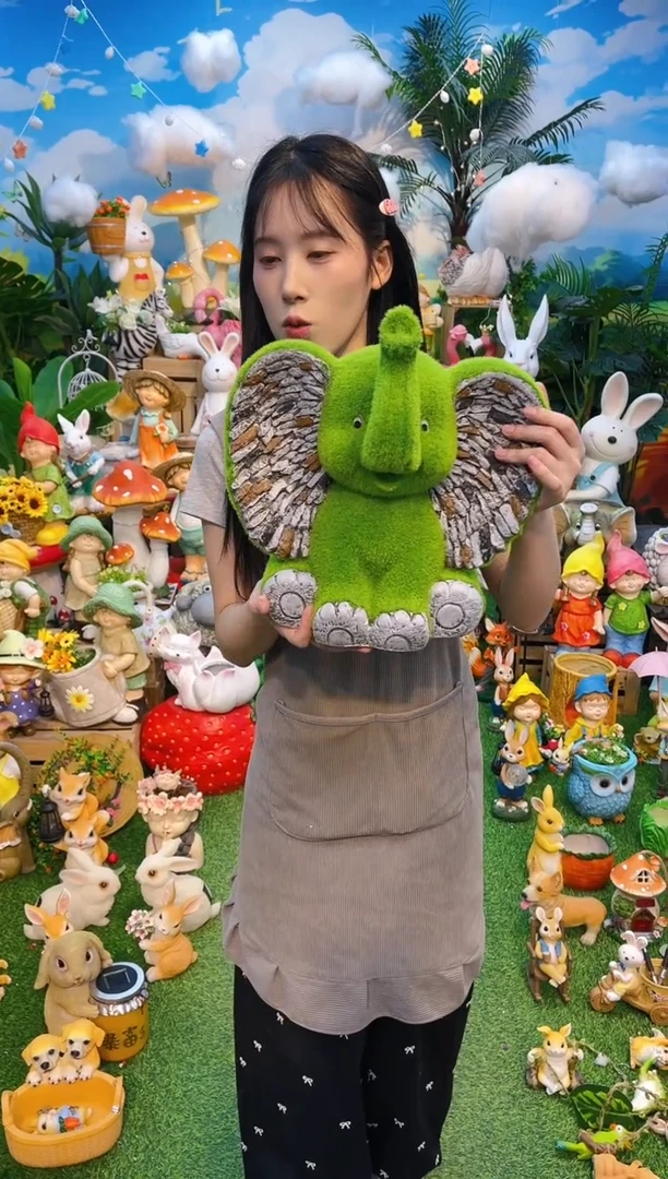 植绒大象