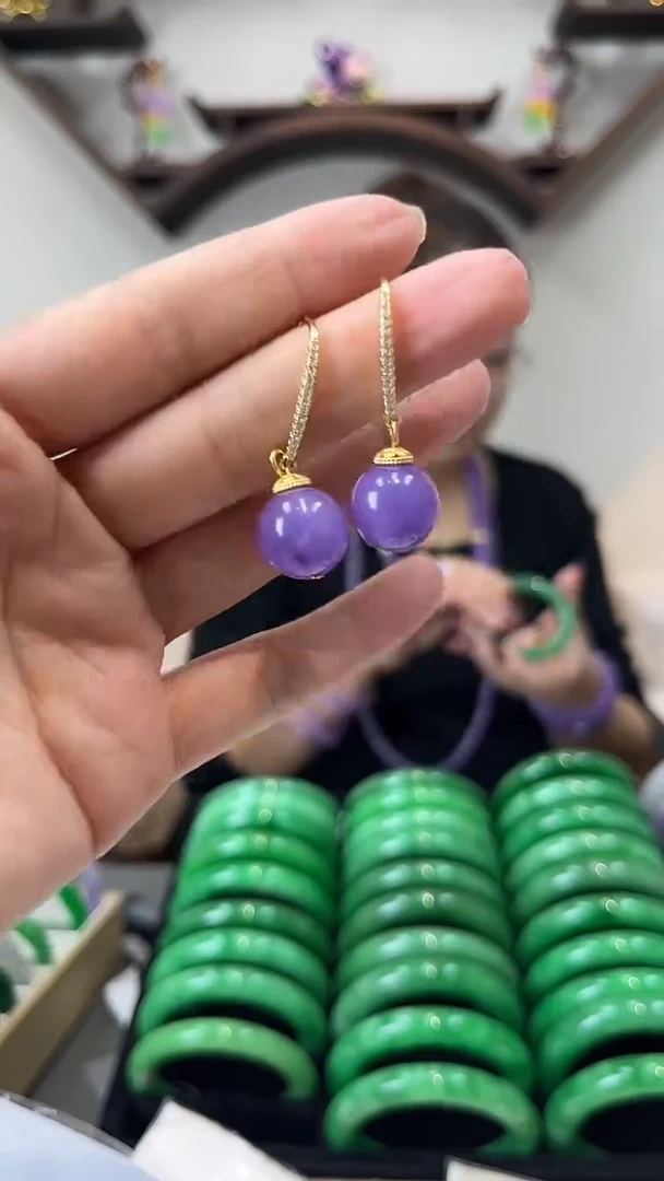 【闪购商品】砖雕闪19 紫罗兰耳坠