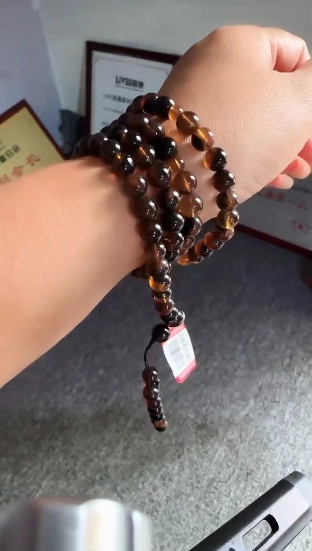 琥珀颈饰未镶嵌#30微瑕缅甸琥珀翁珀108.7-8mm
