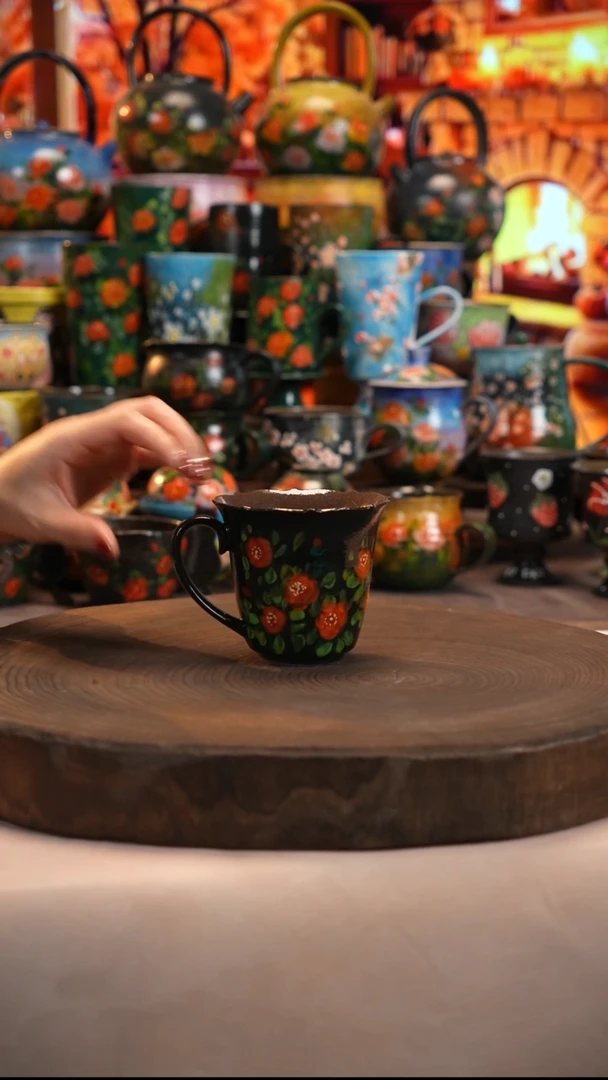 油画   釉下彩   杯子