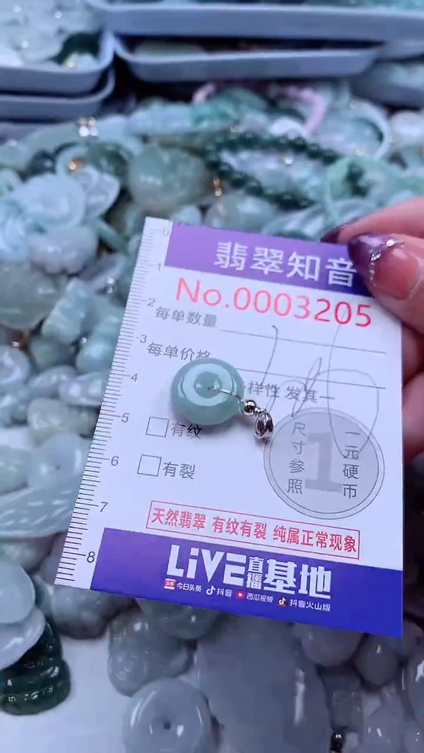 翡翠未镶嵌吊坠(不含链)3205