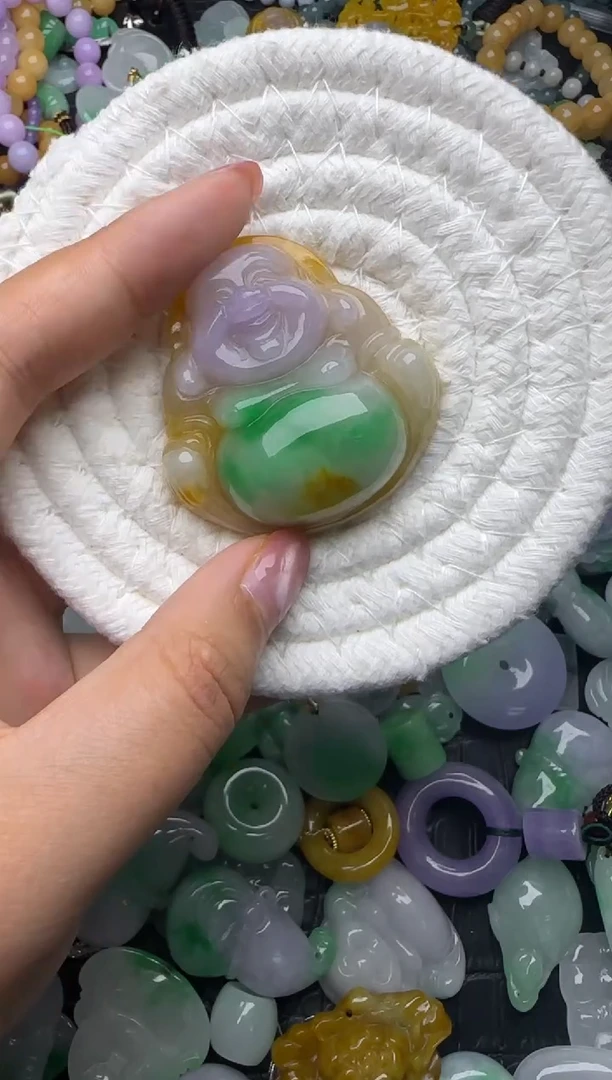颈饰未镶嵌翡翠缅甸翡翠吊坠