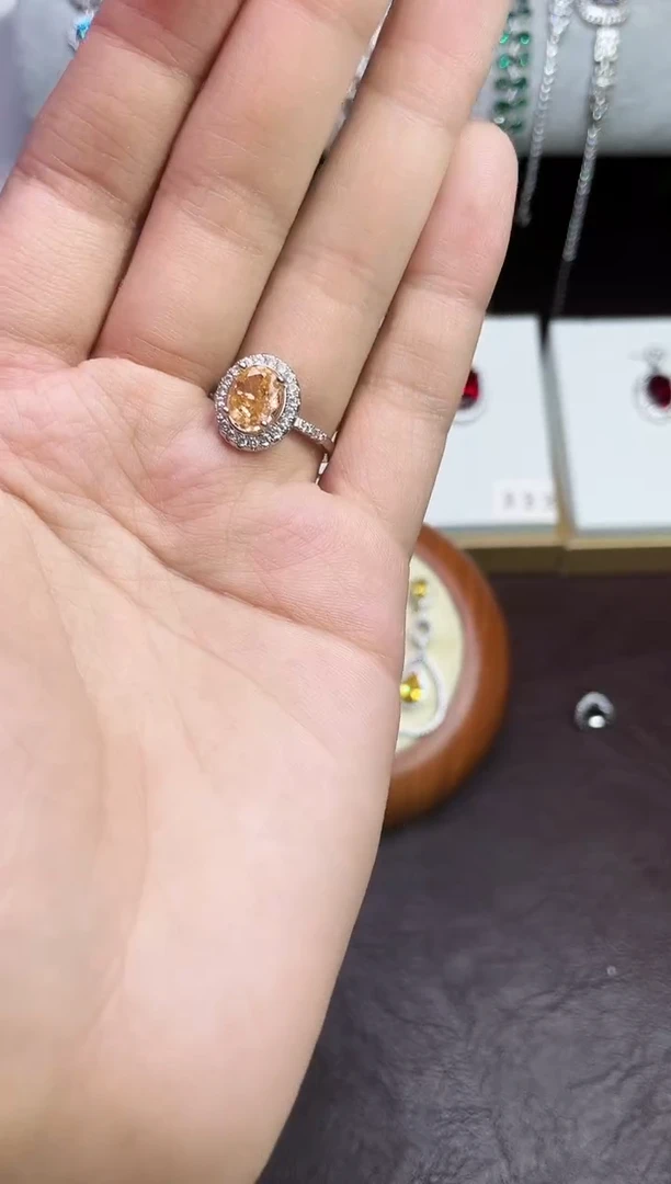 合金合成钻石芬达戒指