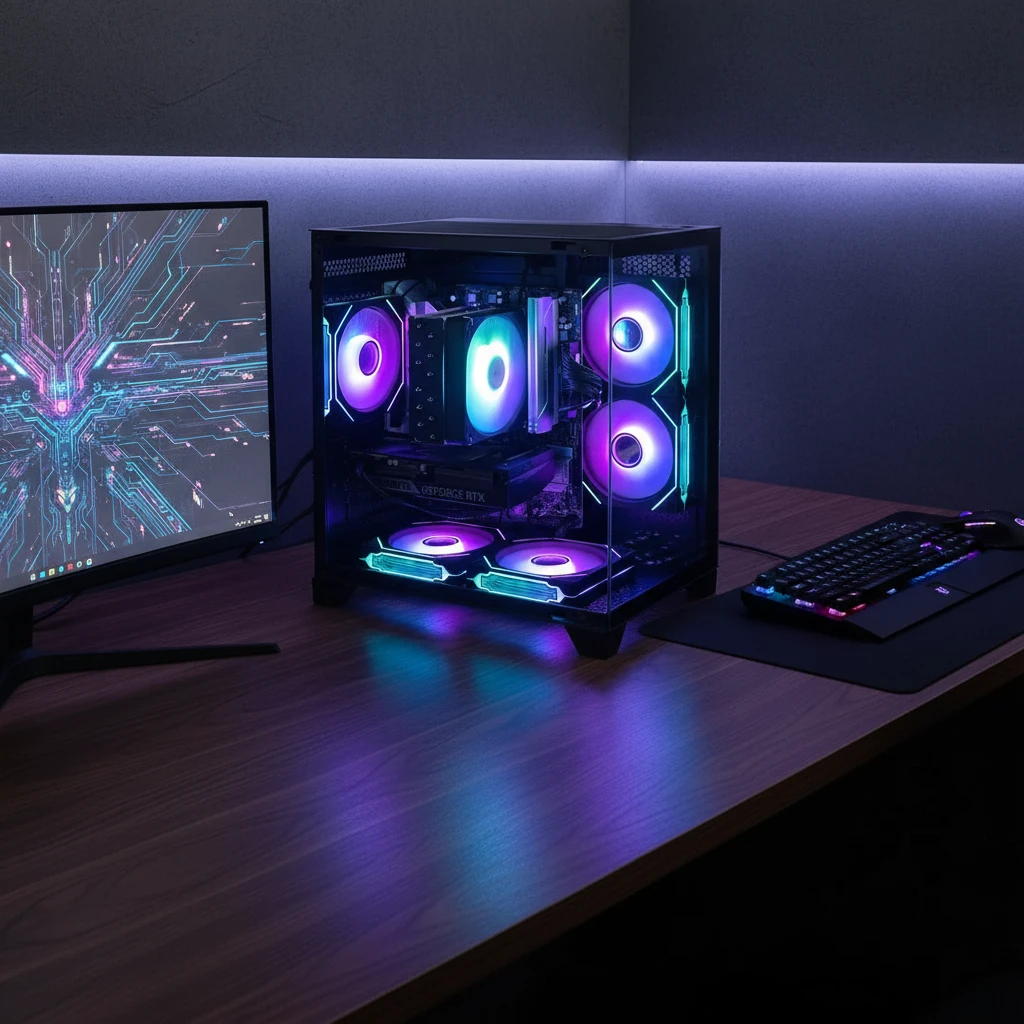 锐龙R5 9600X/RTX5060/32G/1T/三角洲吃鸡CS2打瓦游戏电竞DIY主机