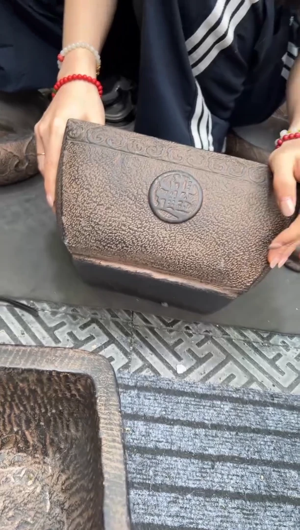 陶土【火山泥】祥云大斗盆