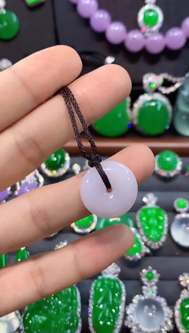 吊坠(不含链)未镶嵌翡翠平安扣