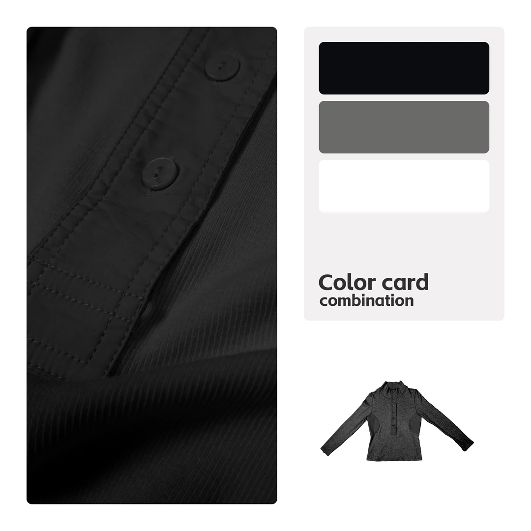 【米儿精选】HITOMI2025新款上东区三色款拼接针织衫HS22029