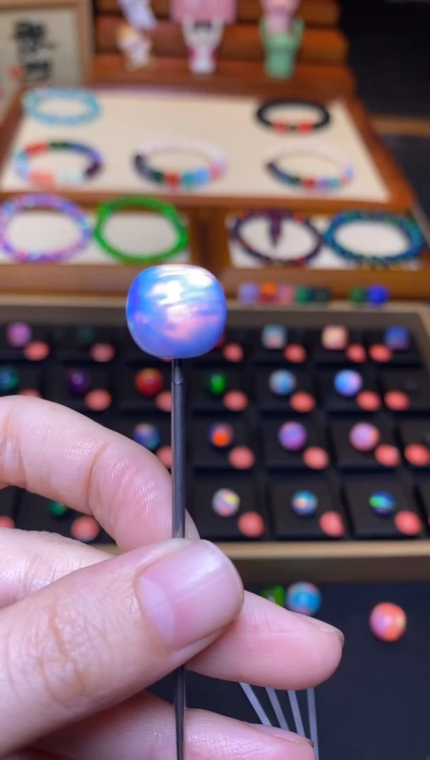 【闪购商品】树脂制品13*14mm人工欧泊老型64