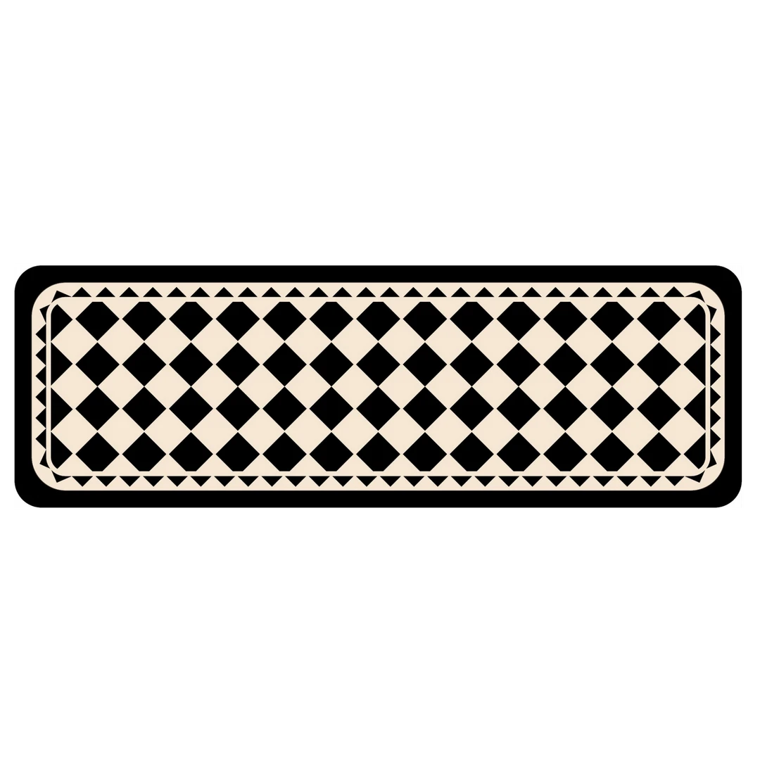 黑白格【40*120cm】【拍一发二】硅藻泥家用卫生间防滑免洗地毯地垫