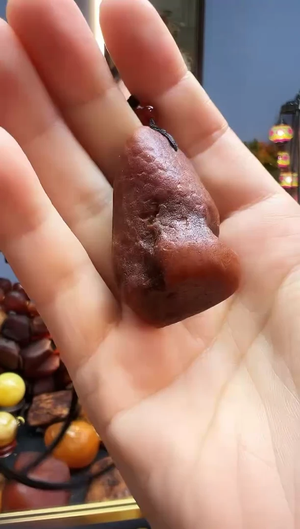 琥珀颈饰未镶嵌挂件